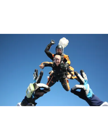 Tandem parachute jump + video & photos + extra selfie shots from 4000m