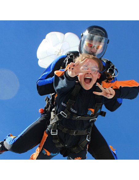 Tandem parachute Jump from 4200m + video & photos + extra selfie shots (ACTION DISCOUNT)