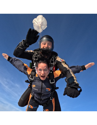 Tandem jump from 3,000 meters + video & photos