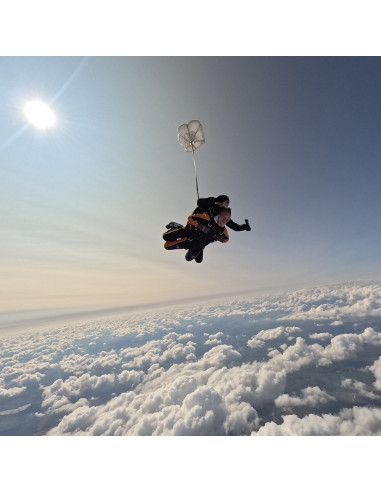 Tandem jump from 3,000 meters + video & photos