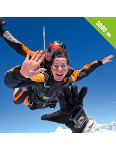 Tandem jump from 3,000 meters + video & photos + extra...